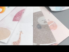 Patern Baskı Tek kullanımlık bebek bibler Tek kullanımlı dokunulmamış kumaş Tatlı Hock