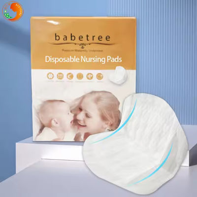 OEM Nurse Paper Pad Adhesive Non Slip Disposable Feeding Absorbent Nursing Breast Pads For Breast Feeding